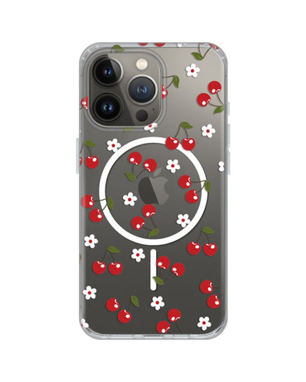 Maska za iPhone 13 Pro 6.1 Cute Cherries Print Magsafe
