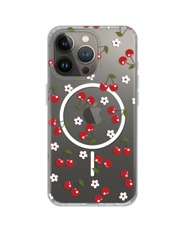 Maska za iPhone 13 Pro 6.1 Cute Cherries Print Magsafe