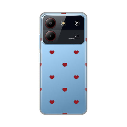 Maska za ZTE Blade A54 Red Hearts Silikonska Print