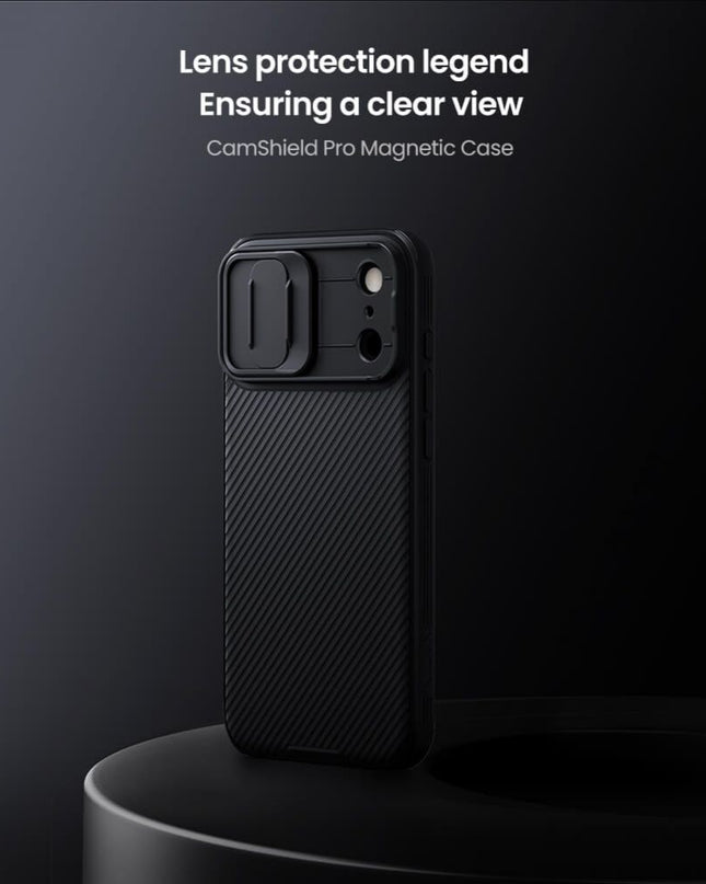 Maska za iPhone 17 Pro Max 6.9 crna Nillkin CamShield Pro Magnetic