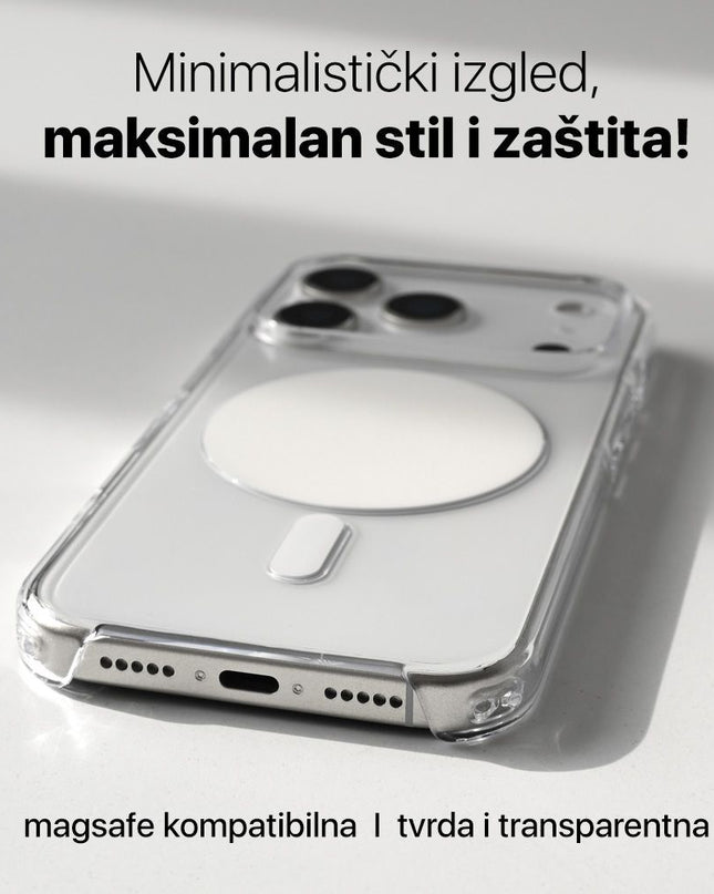 Maska za iPhone 17 Pro/18 Pro 6.3 Magsafe Circle providna
