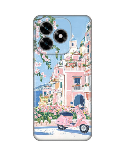 Maska za Honor X5c Plus Pink Italy Silikonska Print