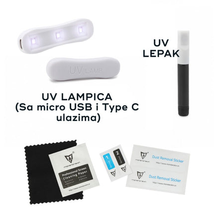 Zastitno staklo Tempered glass Monsterskin UV Glue 5D za Samsung G998B Galaxy S21 Ultra transparent