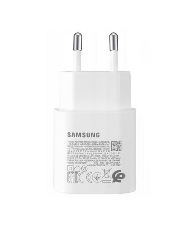 Samsung kucni punjac PD 3A 25W Type C bez kabla beli BULK (EP-TA800NWE)