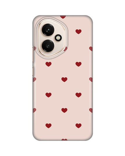 Maska za Honor 400 Beige Hearts Silikonska Print