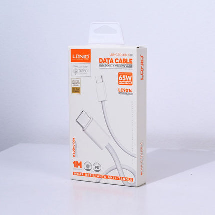 Data kabl LDNIO LC901-C 65W Type C na Type C beli 1m
