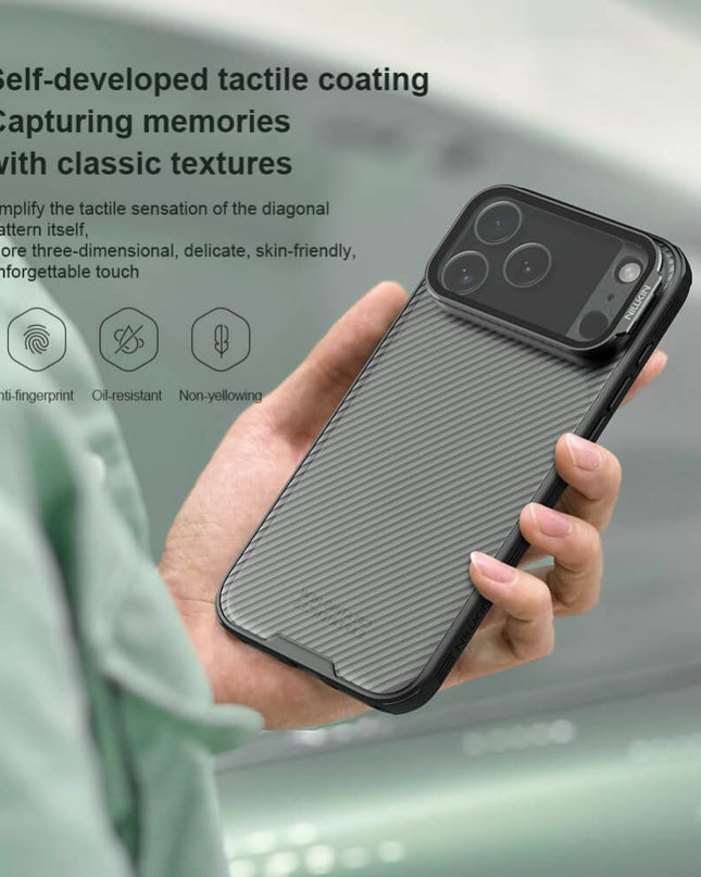 Maska za iPhone 17 Pro Max 6.9 crna (transparent kamera) Nillkin CamShield Prop