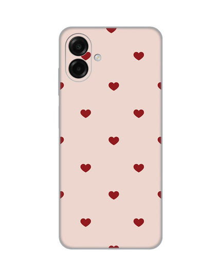 Maska za Samsung A075F Galaxy A07 Beige Hearts Silikonska Print