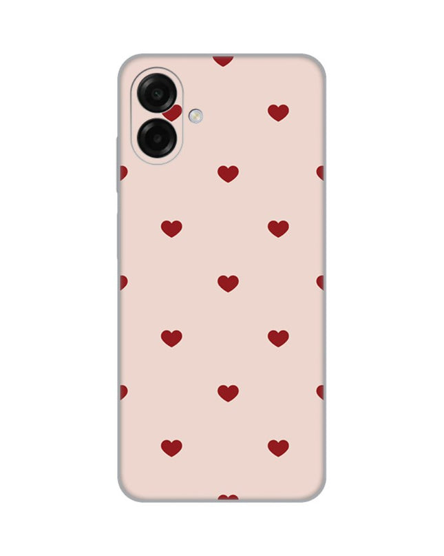 Maska za Samsung A075F Galaxy A07 Beige Hearts Silikonska Print
