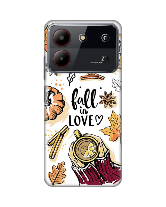 Maska za ZTE Blade A54 Fall in Love Silikonska Print