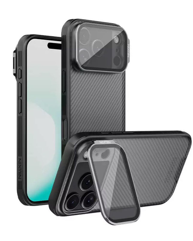 Maska za iPhone 17 Pro 6.3 crna (transparent kamera) Nillkin CamShield Prop