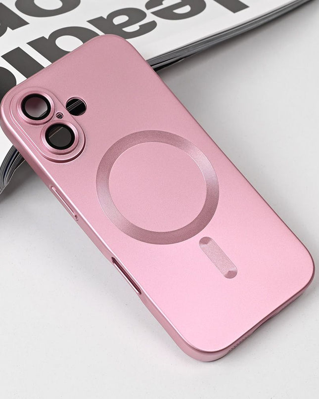 Maska za iPhone 17 6.3 roze Magsafe Chrome
