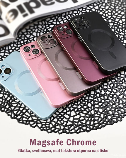 Maska za iPhone 17 Pro 6.3 crna Magsafe Chrome