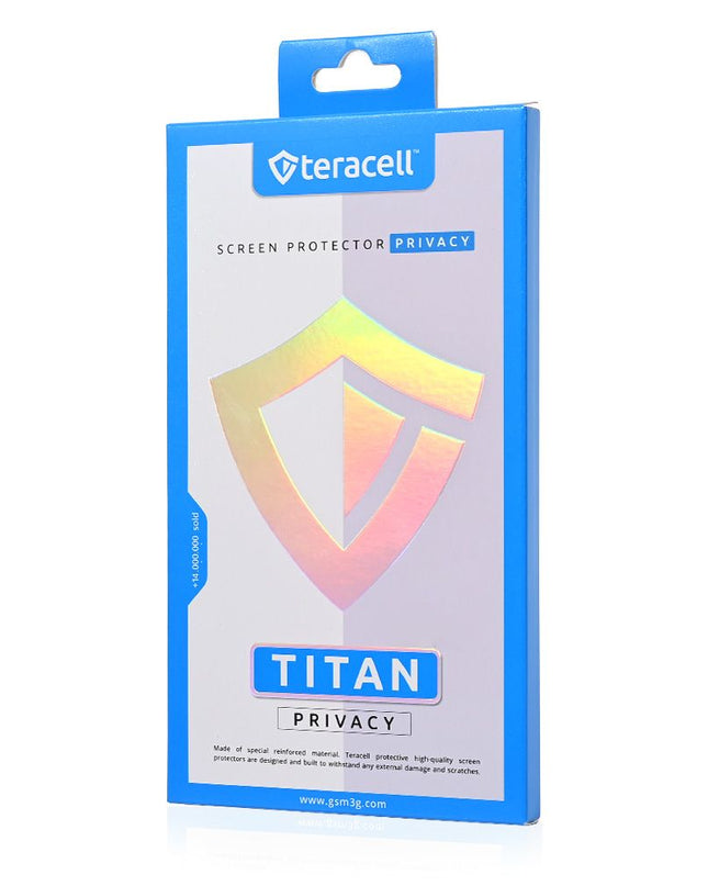 Zastitno staklo Tempered Glass Privacy Teracell Titan 2.5D za iPhone 16 Pro 6.3 crni