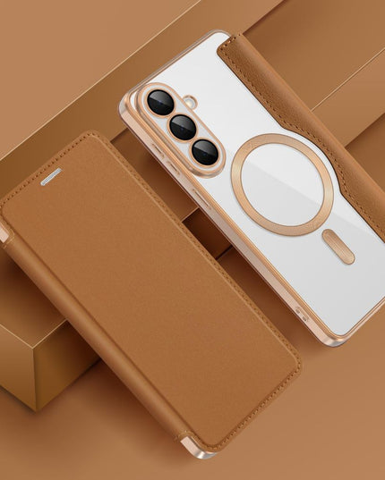 Maska za Samsung S946B Galaxy S26 Plus braon Magsafe Lux Bi Fold