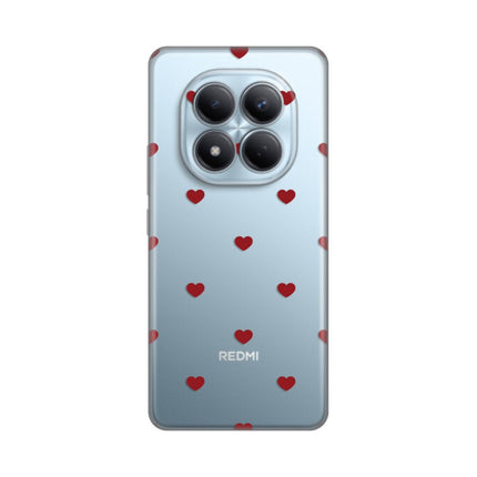 Maska za Xiaomi Redmi Note 15 Pro 4G Red Hearts Silikonska Print