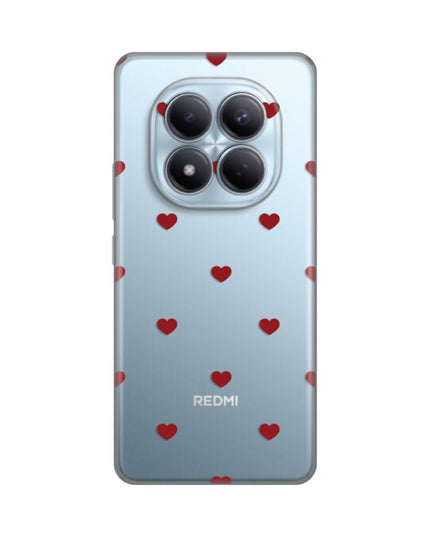 Maska za Xiaomi Redmi Note 15 Pro 4G Red Hearts Silikonska Print
