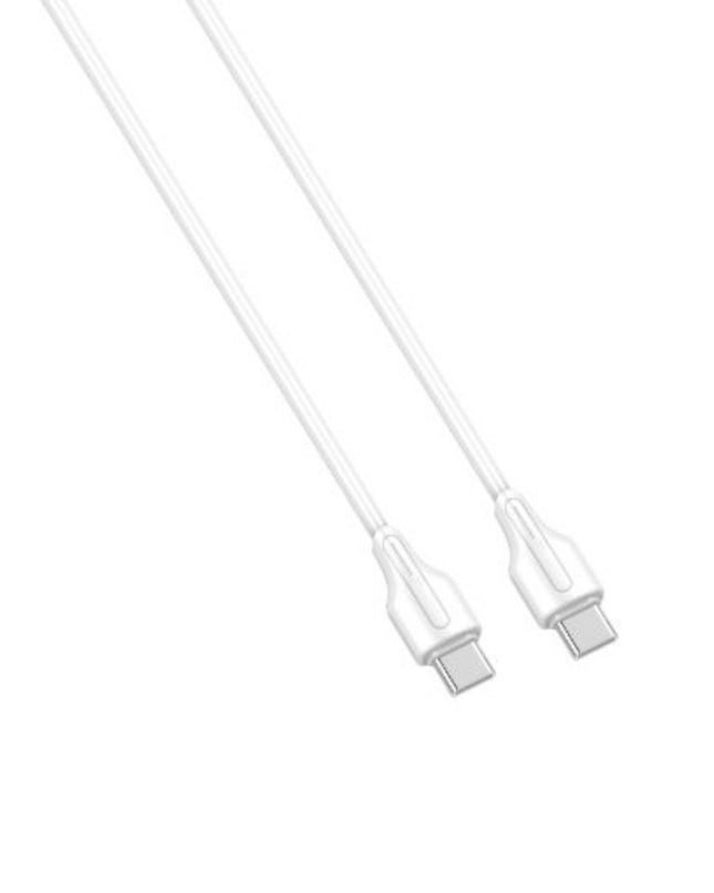 Data kabl LDNIO LC122-C 65w, Type C na Type C beli 2m