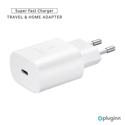 Kucni Punjac Pluginn AJ-25 KP-614C PD Fast 25W za Samsung beli CE