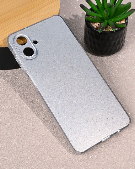 Maska za Samsung A075F Galaxy A07 srebrna Sparkle Dust