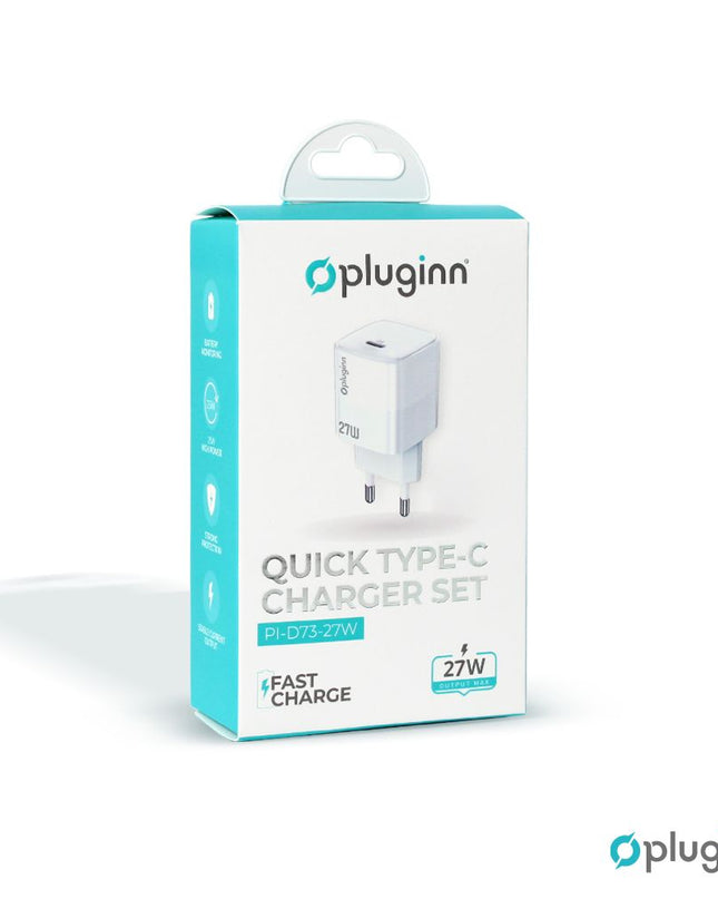 Kucni punjac Pluginn PI-D73-27w, PD 3.0, PPS, 27W beli CE