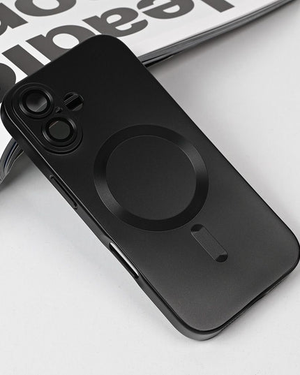 Maska za iPhone 17 6.3 crna Magsafe Chrome