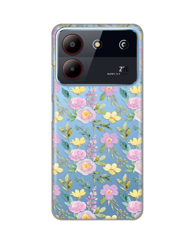 Maska za ZTE Blade A54 Soft Flowers Silikonska Print Skin