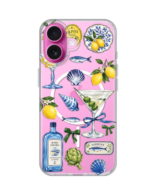 Maska za iPhone 16 6.1 Mediterranean Martini Print Magsafe