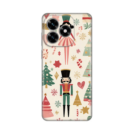 Maska za Honor X5c Plus Vintage Christmas Silikonska Print