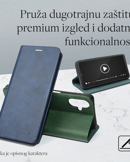 Maska za Honor X7d 4G/400 Smart 5G tamno zelena Teracell Elegant Flip