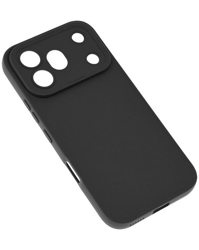 Maska za Honor 600 Pro crna Silikon Pro Camera