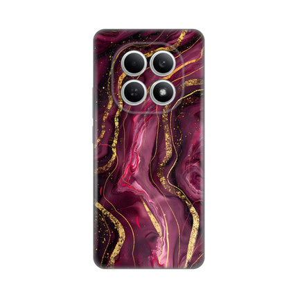 Maska za Xiaomi Redmi Note 15 4G Burgundy Silikonska Print