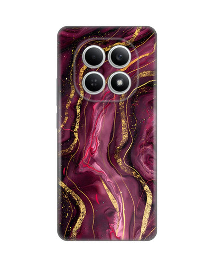 Maska za Xiaomi Redmi Note 15 4G Burgundy Silikonska Print