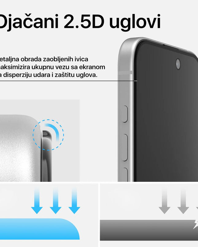 Zastitno staklo Tempered glass Teracell Titan 2.5D za Samsung A175F Galaxy A17 crni