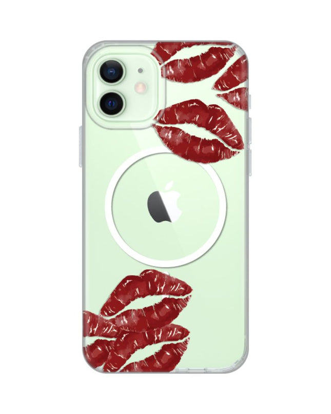 Maska za iPhone 12/12 Pro 6.1 Kisses Print Magsafe
