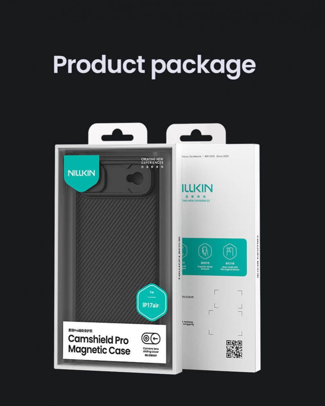 Maska za iPhone 17 Air 6.6 crna Nillkin CamShield Pro Magnetic