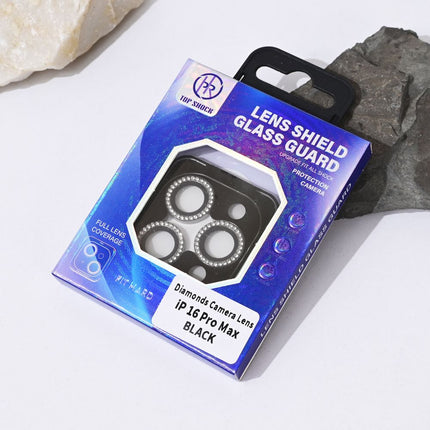 Zastita za kameru Diamond za iPhone 16 Pro Max 6.9 crna