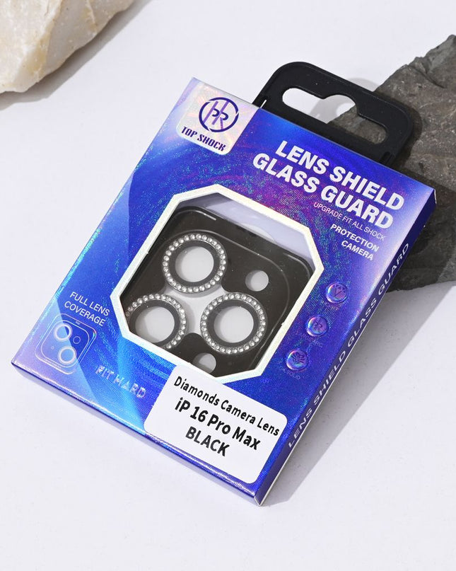 Zastita za kameru Diamond za iPhone 16 Pro Max 6.9 crna