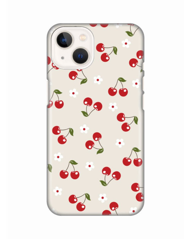 Torbica Silikonska Print za iPhone 13 6.1 Cherry and Flowers