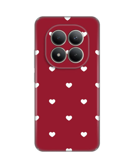 Maska za Xiaomi Redmi Note 15 Pro Plus 5G Burgundy Hearts Silikonska Print Skin