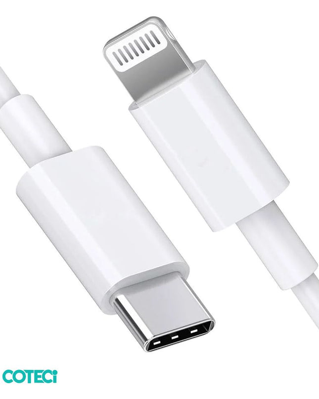 Data kabl Coteci CS2165 3A PD na iPhone lightning beli 1m