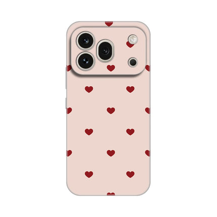 Maska za Honor 600 Pro Beige Hearts Silikonska Print
