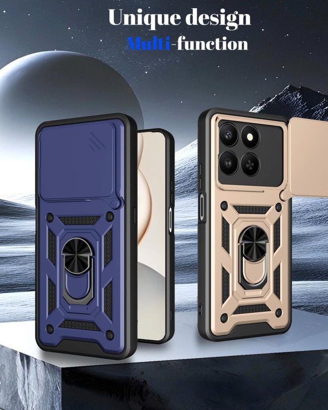 Maska za Honor X7d 4G/400 Smart 5G siva Hard Shield