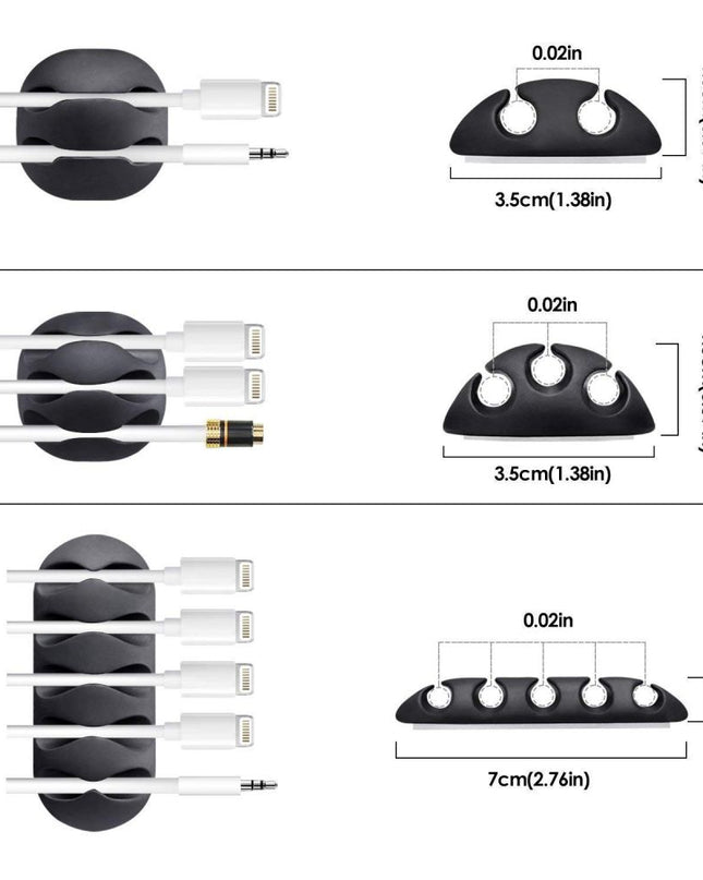 Drzac kablova JWD set 10u1 beli