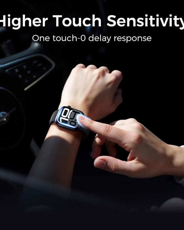 Zastitno staklo Tempered Glass Premium UV Glue Full Cover + Lampa za Apple Watch 10/11 46mm