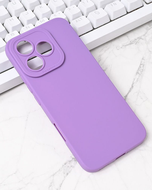 Torbica Silikon Pro Camera za Honor 400 Lite ljubicasta