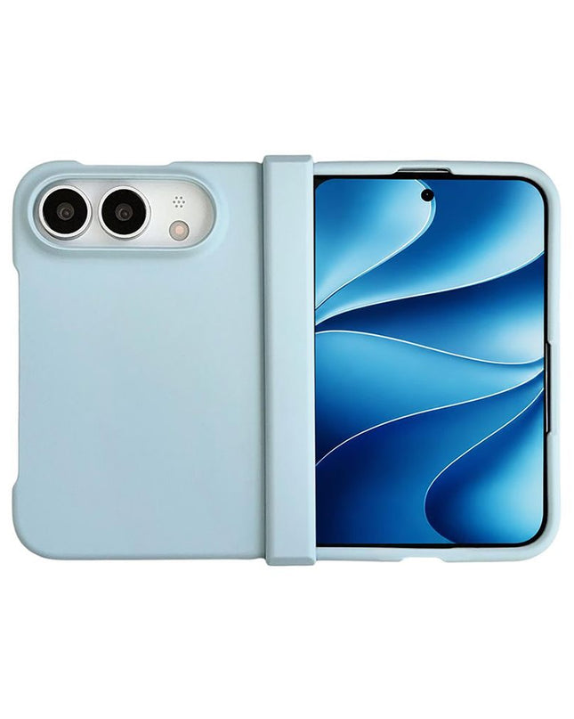 Maska za iPhone 18 Duo Elegant Fold plava