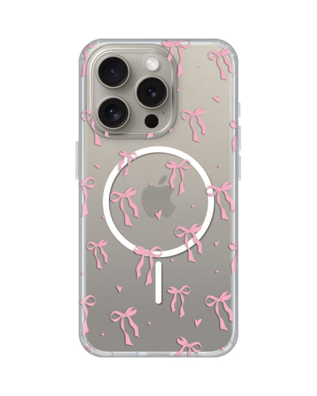 Maska za iPhone 15 Pro 6.1 Cute Bows Print Magsafe