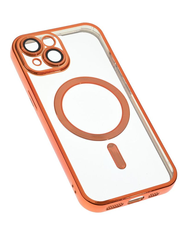 Maska za iPhone 15 6.1 narandzasta Magsafe Lux