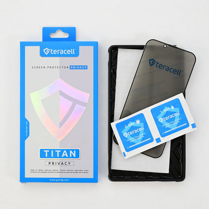 Zastitno staklo Tempered Glass Privacy Teracell Titan 2.5D za iPhone 12 Mini 5.4 crni
